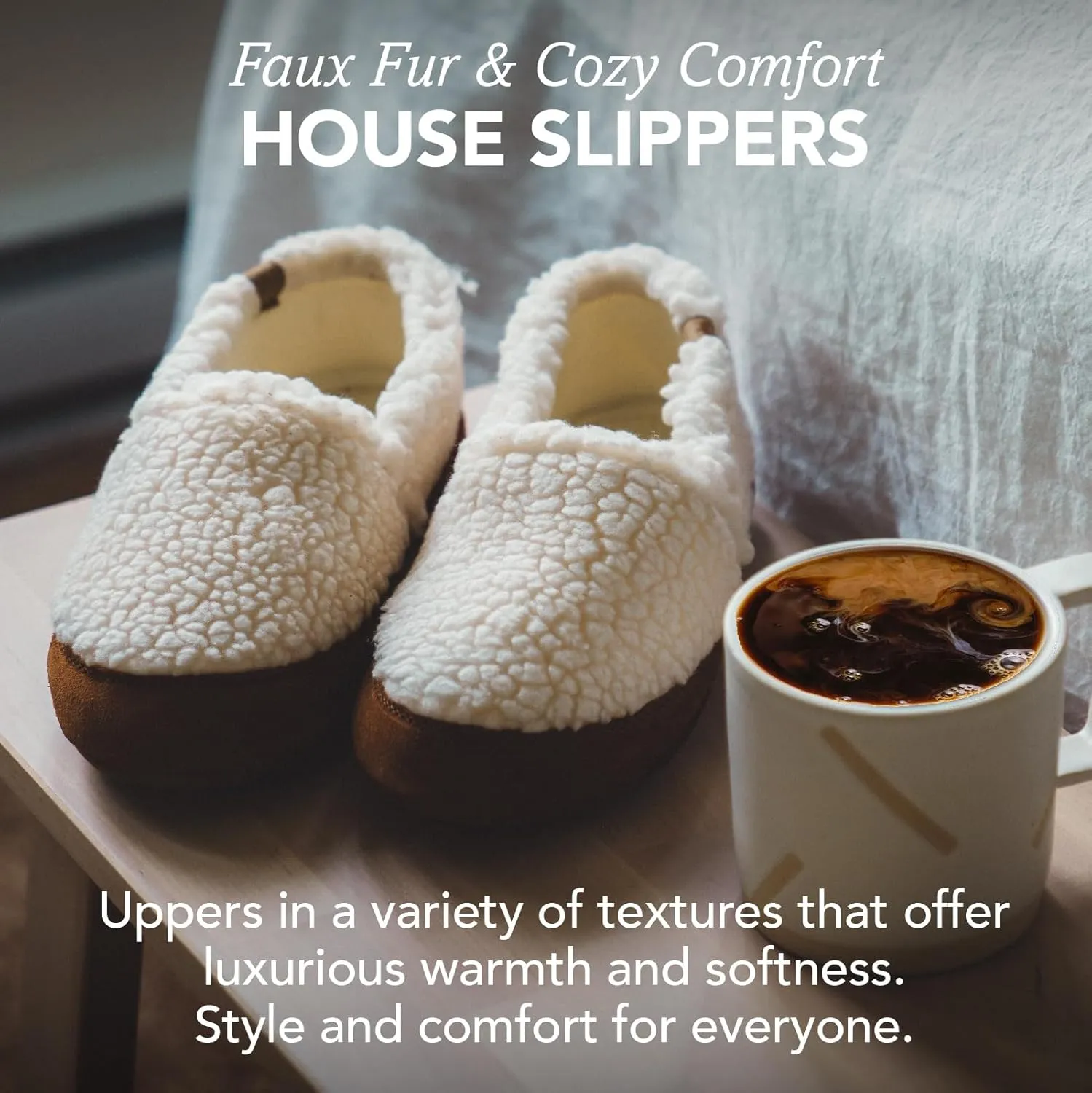 Acorn Womens Moc Slippers with Comfortable Cloud-Like Feel, Soft and Cozy Uppers and Non-Slip Sole