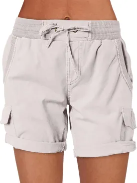ANRABESS Womens Summer Shorts 2025 Dressy Casual Hiking Cargo Shorts Trendy Outdoor Outfits 6 Pockets