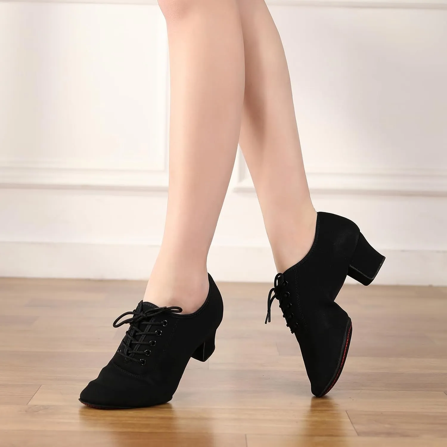 AOQUNFS Women's Latin Dance Shoes Ballroom Salsa Split-Sole Rhythm Teaching Professional Practice Dancing Shoes