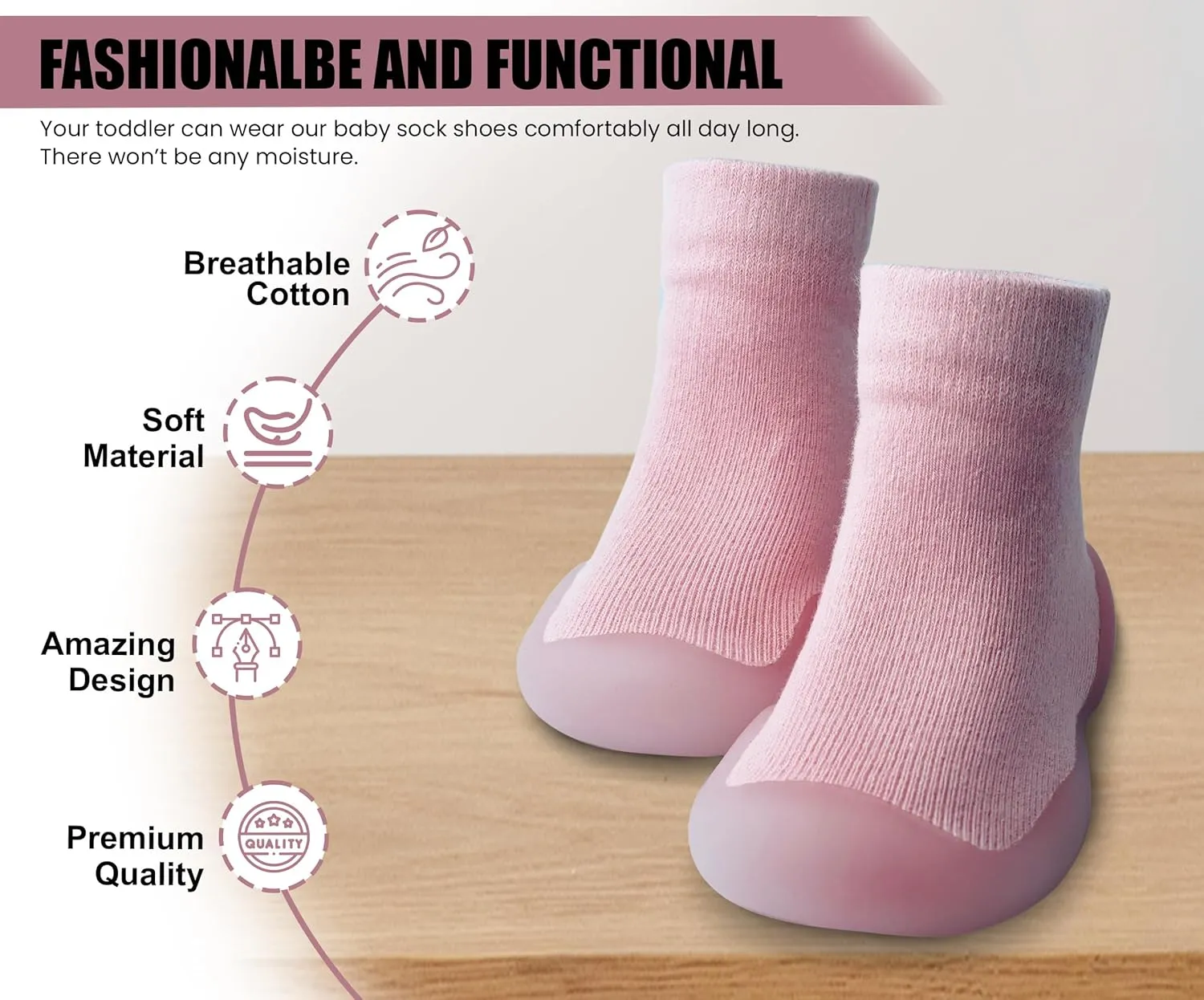 Baby Shoes Boys Girls First Walking Shoes Non Slip Soft Sole Sneakers Toddler Infant Babygirl Sock Shoes