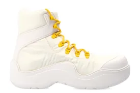 Bottega Veneta Mens Bomber Boots In White