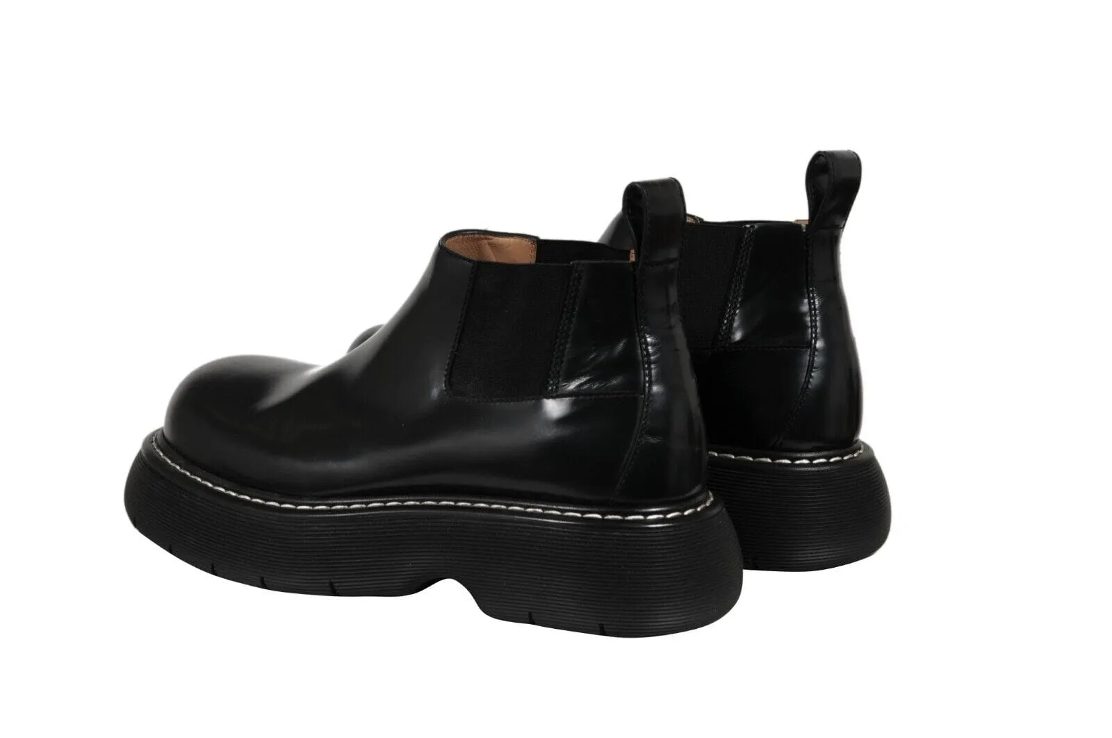 Bounce Swell Ankle Chelsea Boots Black Derby Chunky
