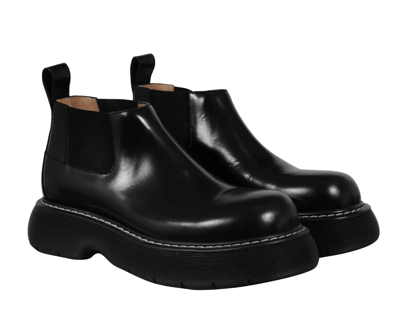 Bounce Swell Ankle Chelsea Boots Black Derby Chunky