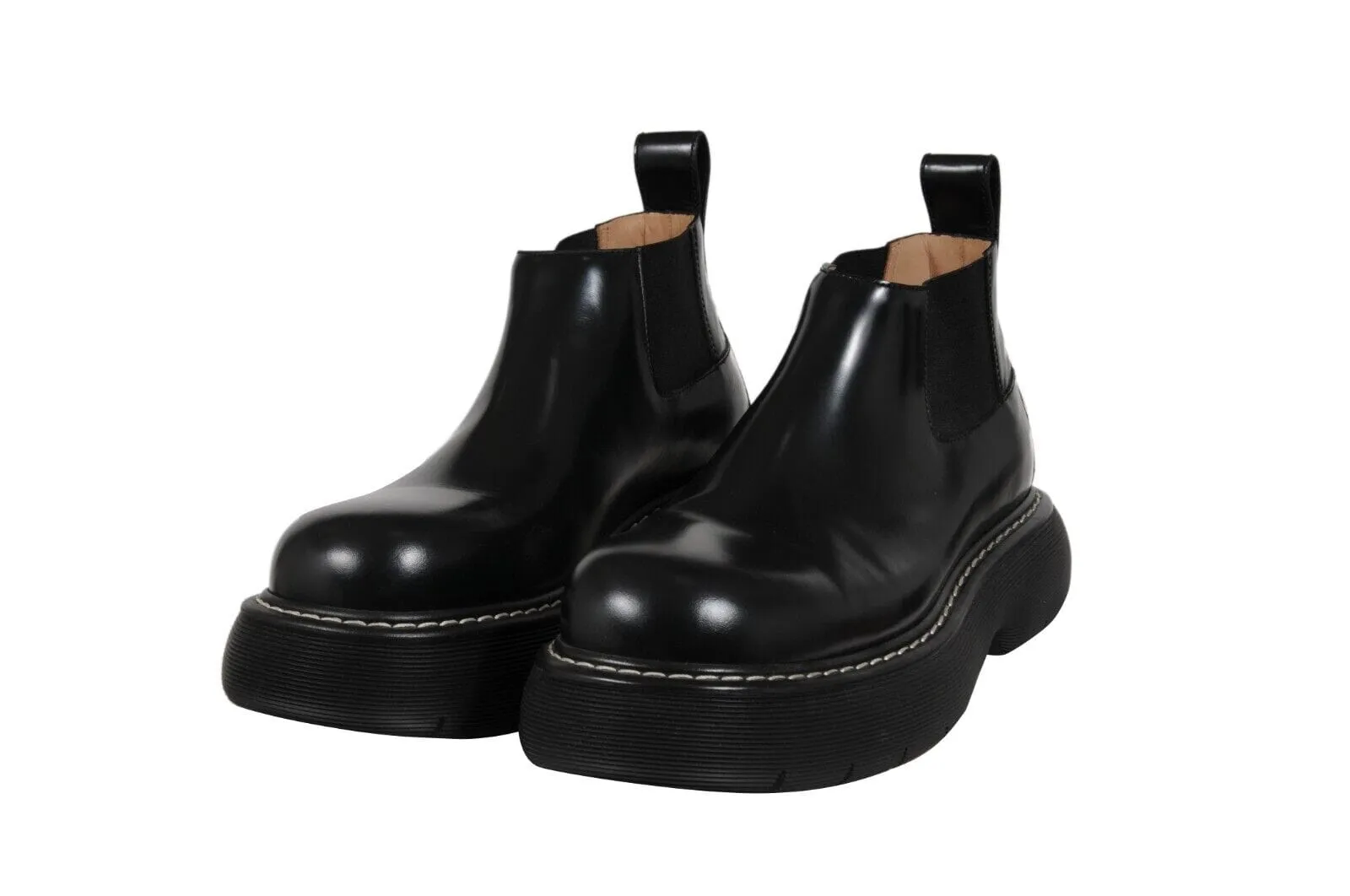 Bounce Swell Ankle Chelsea Boots Black Derby Chunky