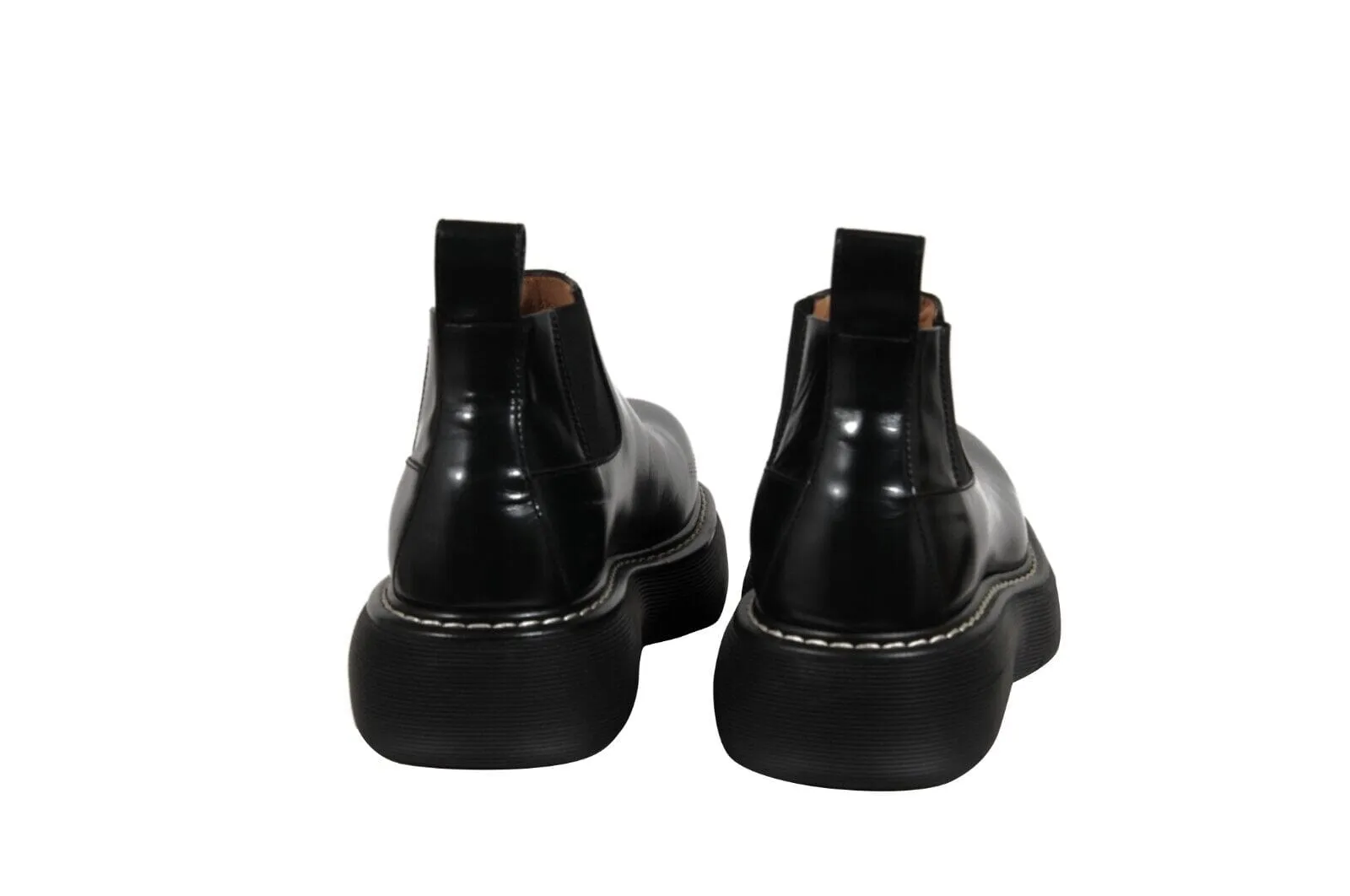 Bounce Swell Ankle Chelsea Boots Black Derby Chunky