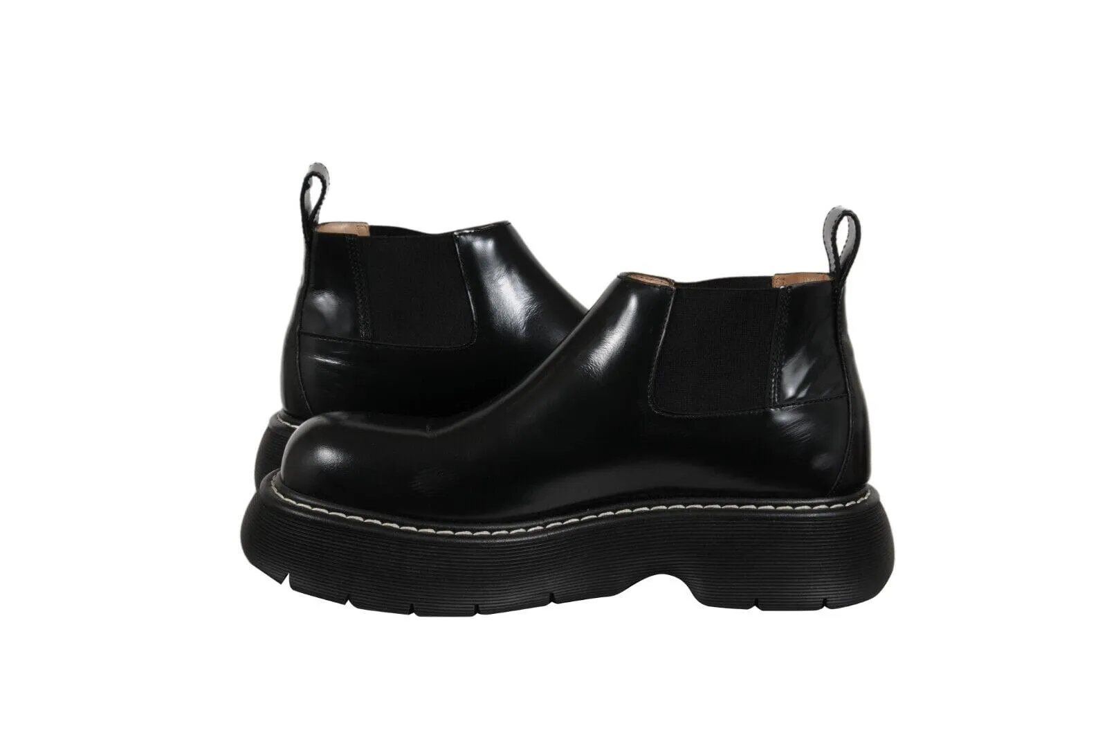 Bounce Swell Ankle Chelsea Boots Black Derby Chunky