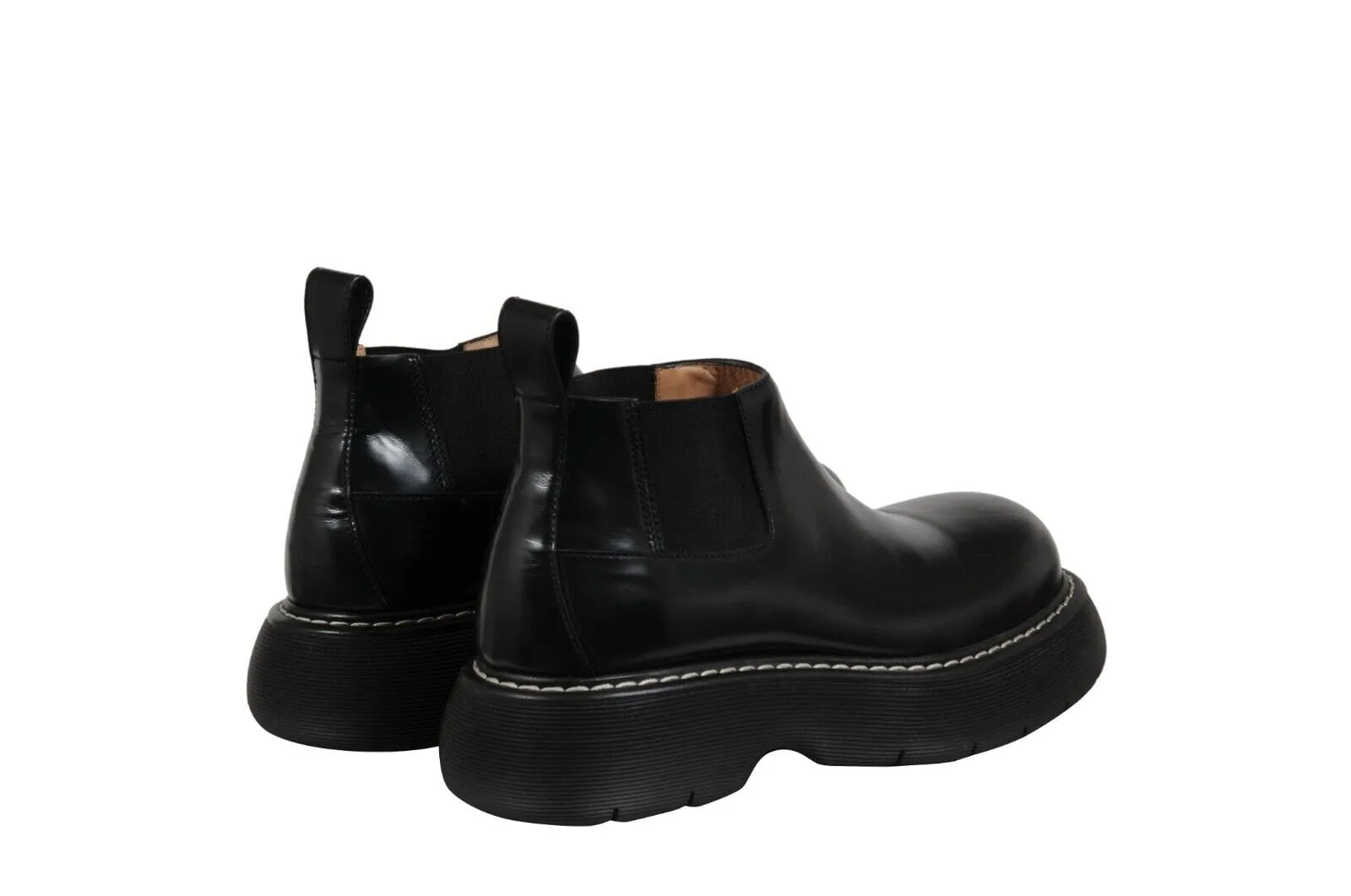 Bounce Swell Ankle Chelsea Boots Black Derby Chunky
