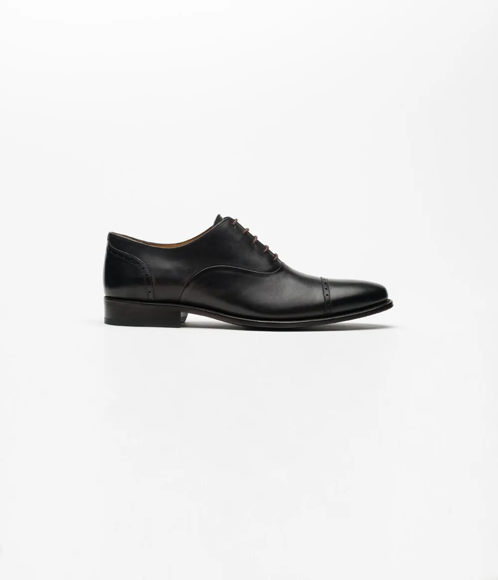 Cap-toe Oxford Brown