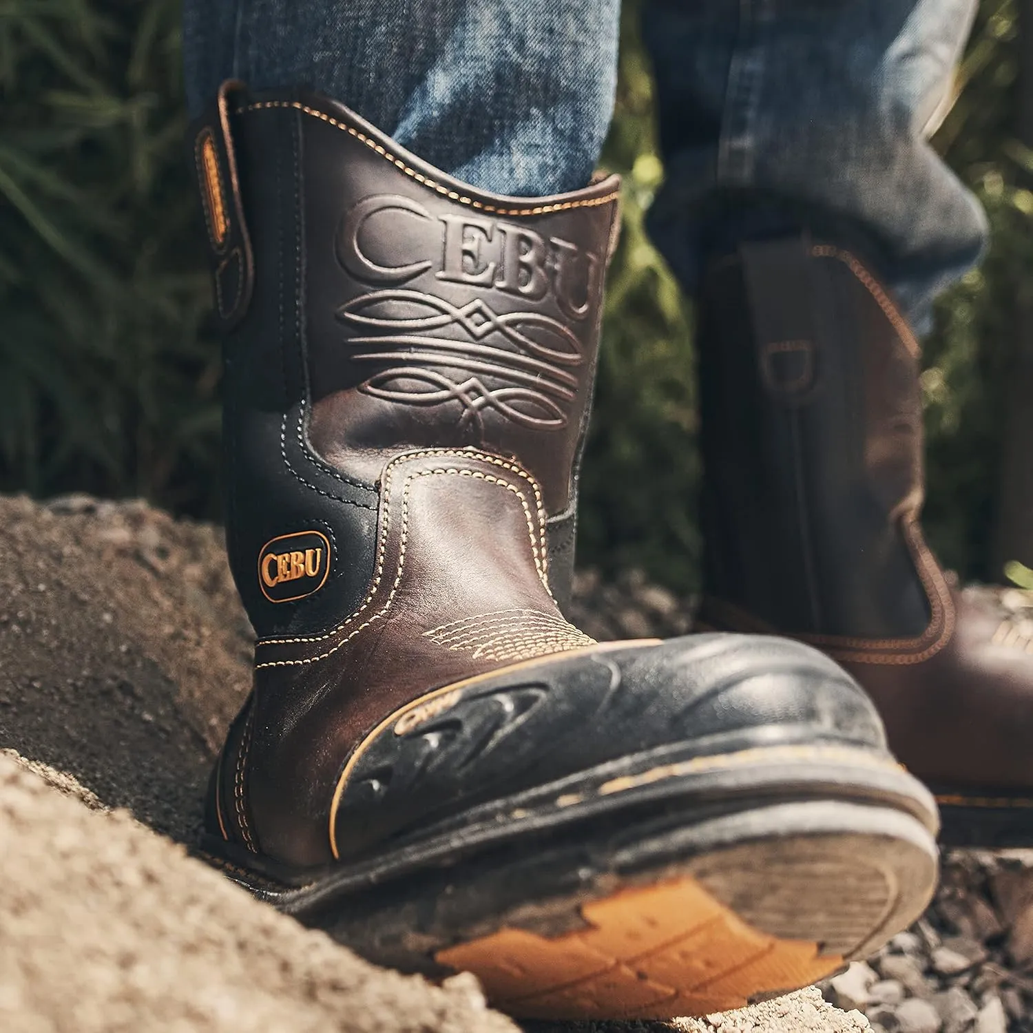 CEBU | Farmer Boots | Work Boots for Men | Handcrafted | Shark Shield Technology | For Professional Jobs