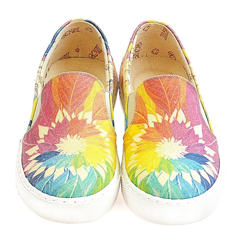 Colored Leaves Slip on Sneakers Shoes VN4402