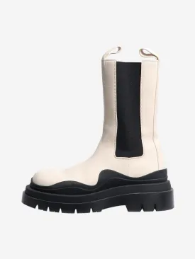 Cream Tire Chelsea boots - size EU 38