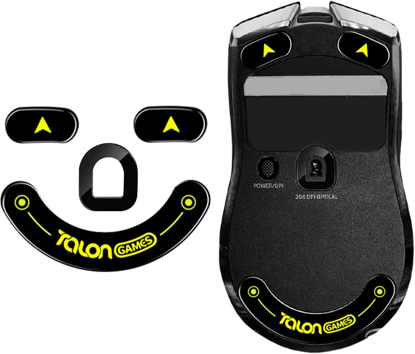 Curved Edges Ultra Strong Glass Mouse Feet Skates Compatible with Razer Viper V2 Pro Gaming Mouse Feet Replacement,Super Smooth Glide Fast and Durable Sole