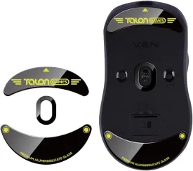 Curved Edges Ultra Strong Glass Mouse Feet Skates Compatible with VGN Dragonfly F1 / F1 Pro / F1 Pro Max / F1 MOBA Gaming Mouse Feet Replacement, Super Smooth Glide Fast and Durable Sole