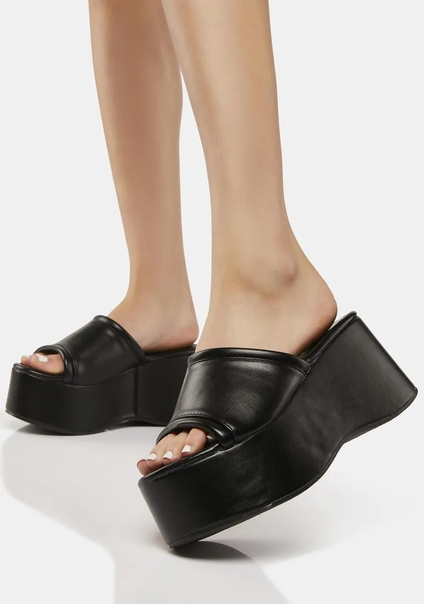 Elusive Moves Platform Sandals