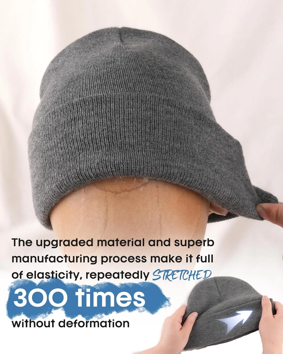 FURTALK Beanie for Men Women Cuffed Thick Knitted Unisex Winter Hat Beanies Skull Cap
