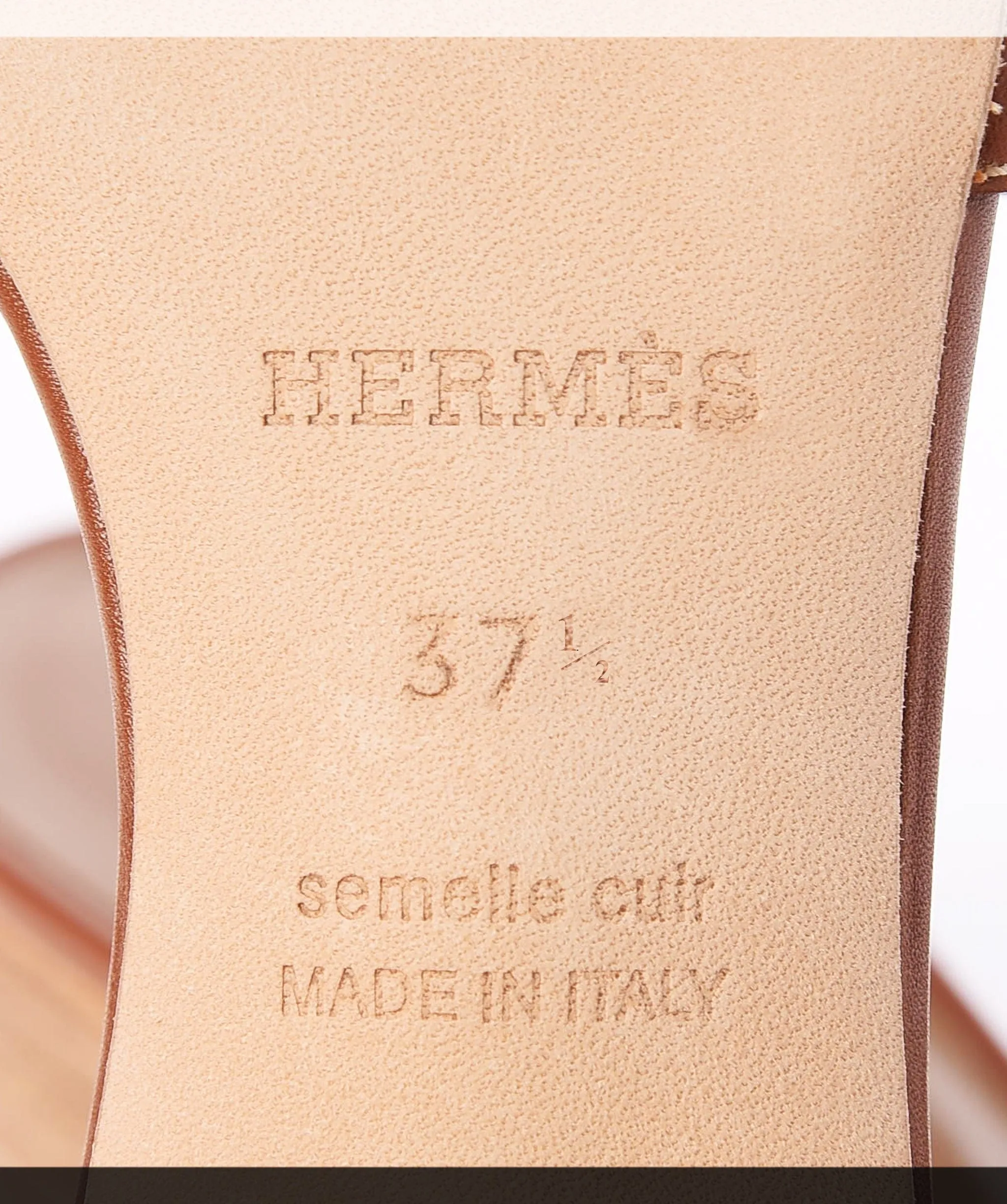 Hermes Oasis Sandals Gold Size 37.5 - 01DUB100