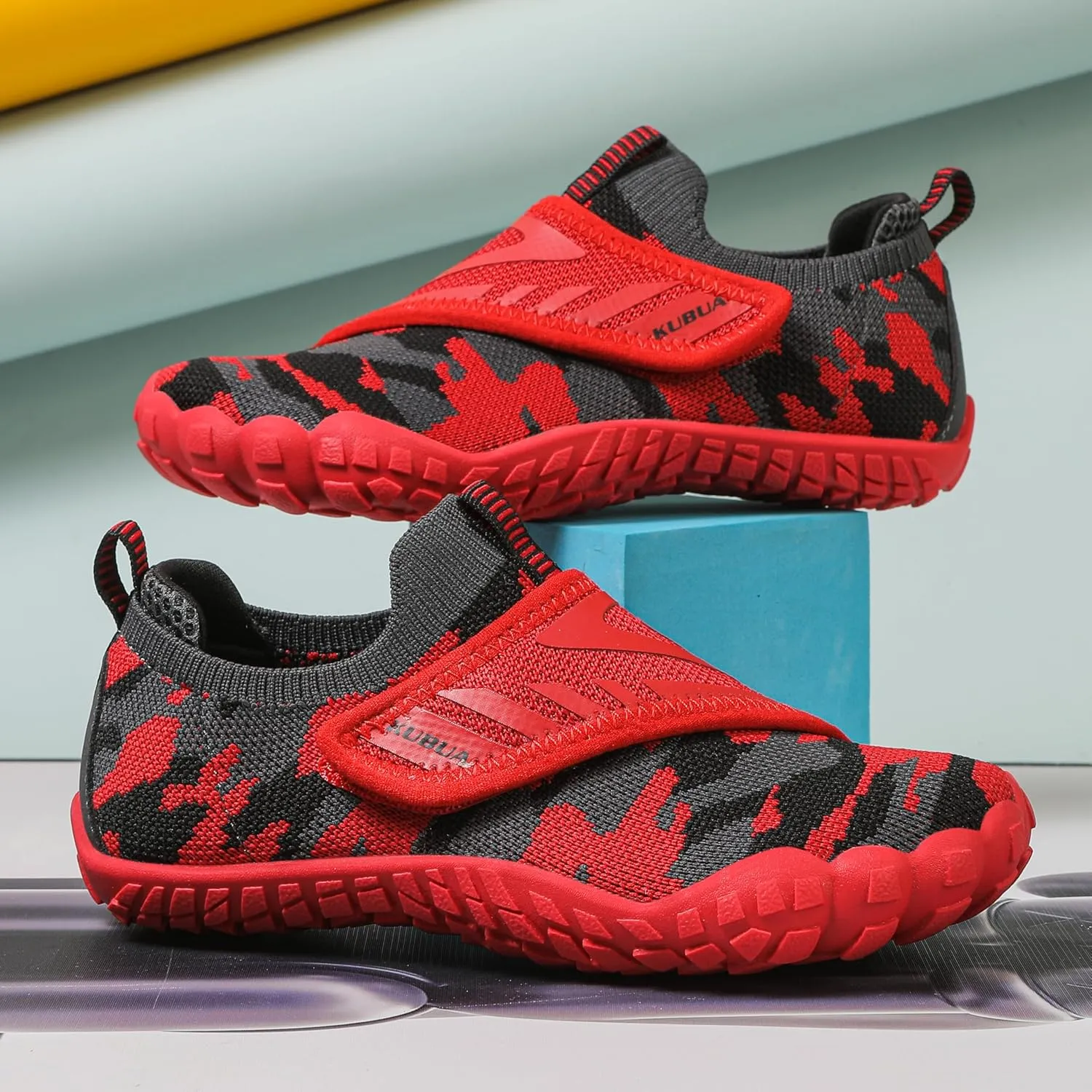 KUBUA Kids Hiking Water Shoes Boys Girls Barefoot Shoes Multifunctional Tennis Sneakers Toddler Little Big Kid