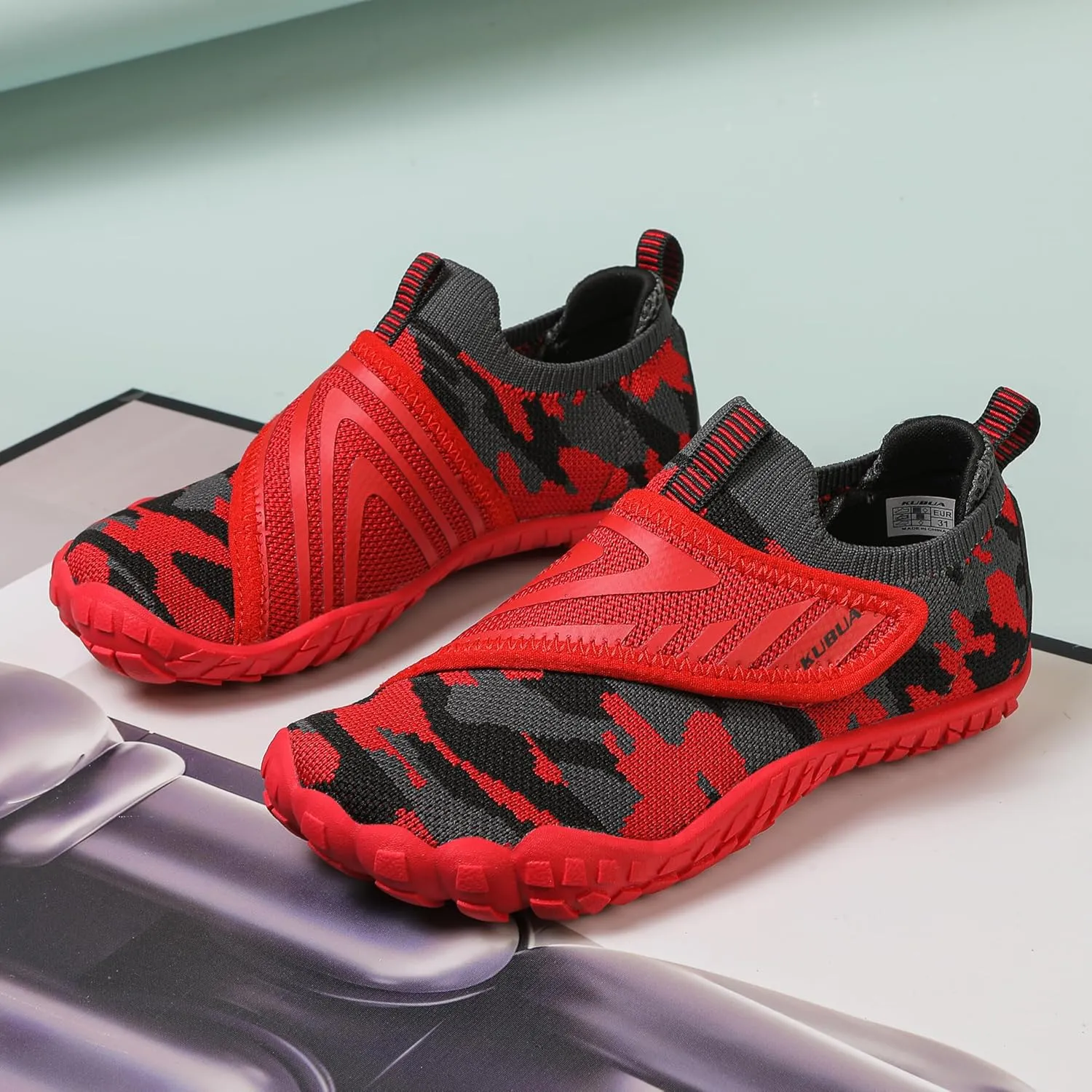 KUBUA Kids Hiking Water Shoes Boys Girls Barefoot Shoes Multifunctional Tennis Sneakers Toddler Little Big Kid