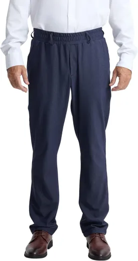 LETAOTAO Mens Elastic Waist Pants for Seniors High Stretch Expandable Waist Slacks for Elderly with Magnet Button