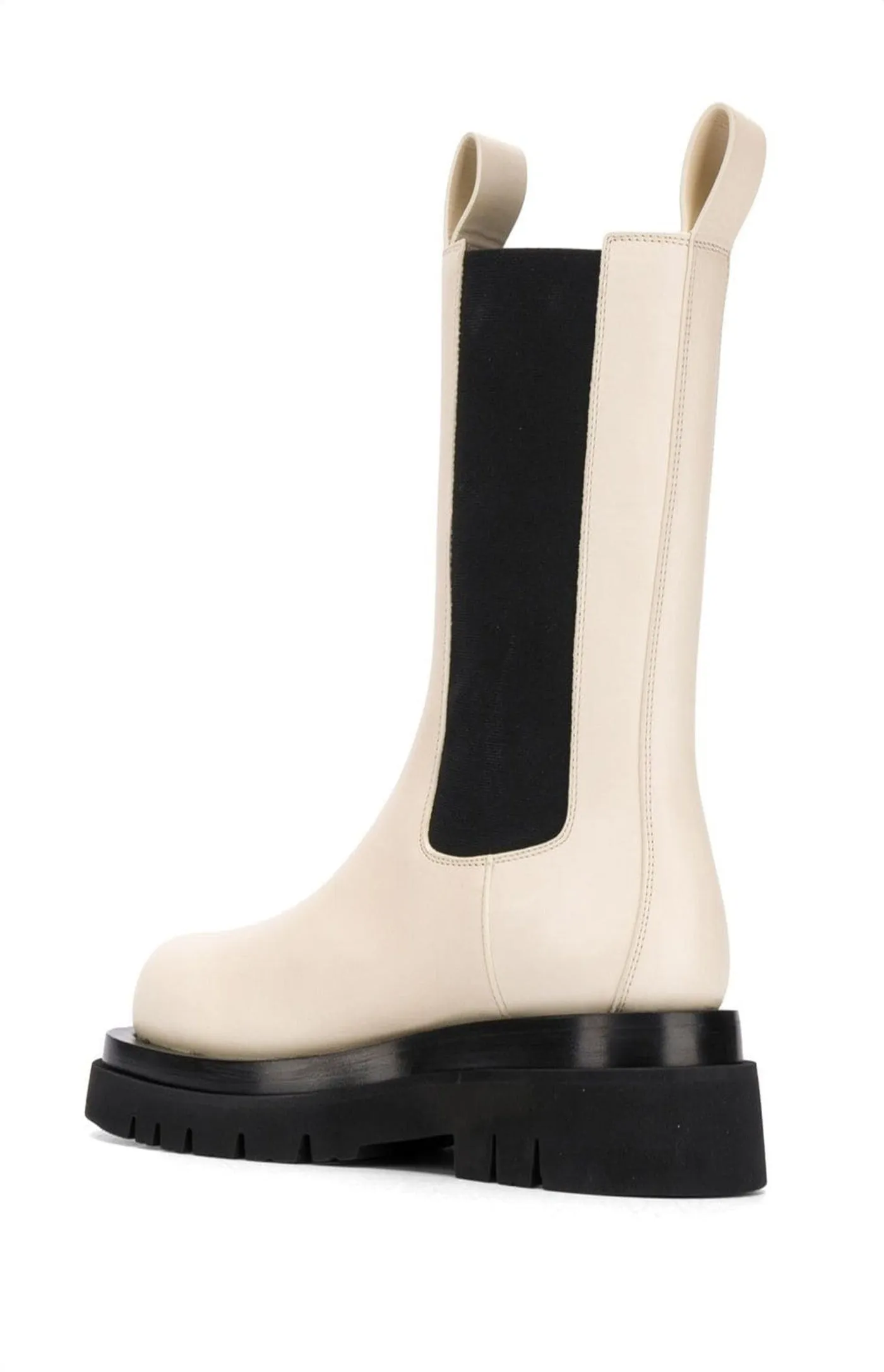 Lug leather boots