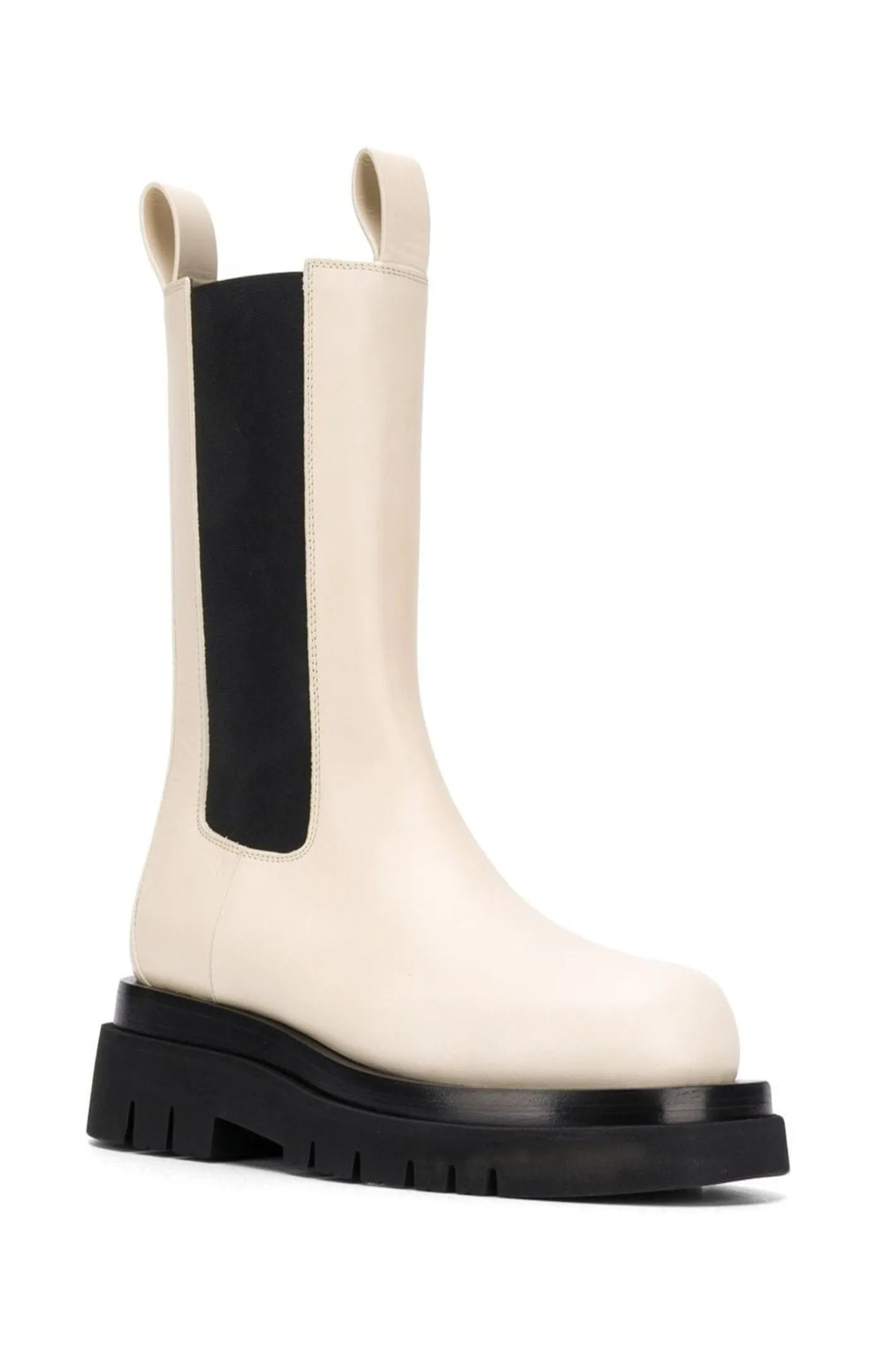 Lug leather boots