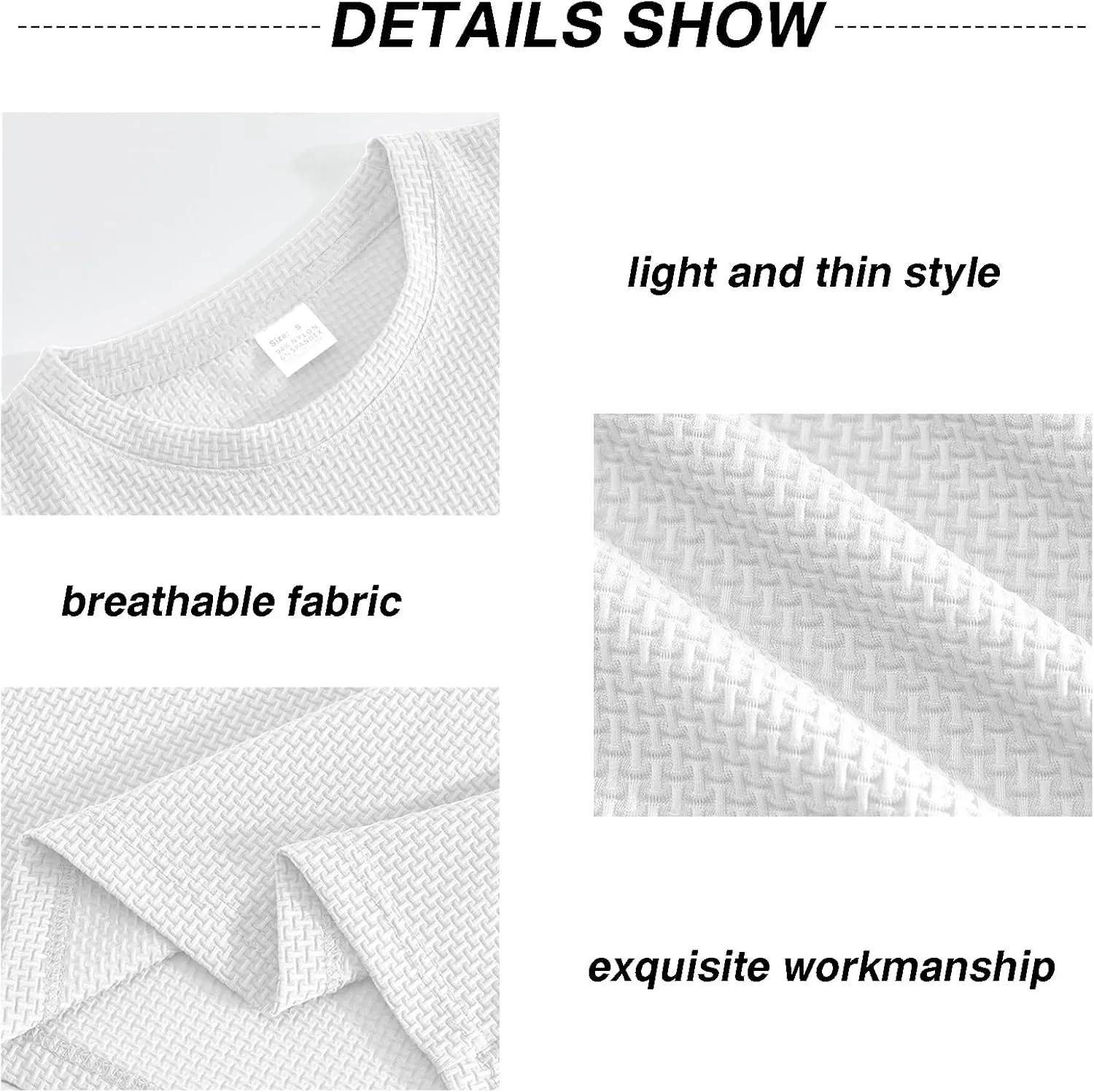 Men's Casual T-Shirts Knit Short Sleeve Crewneck Shirts Casual Stylish Knitted Pullover Tees Top