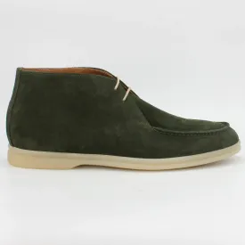 Men's chukka boot in calf leather suede verde (BEED05)
