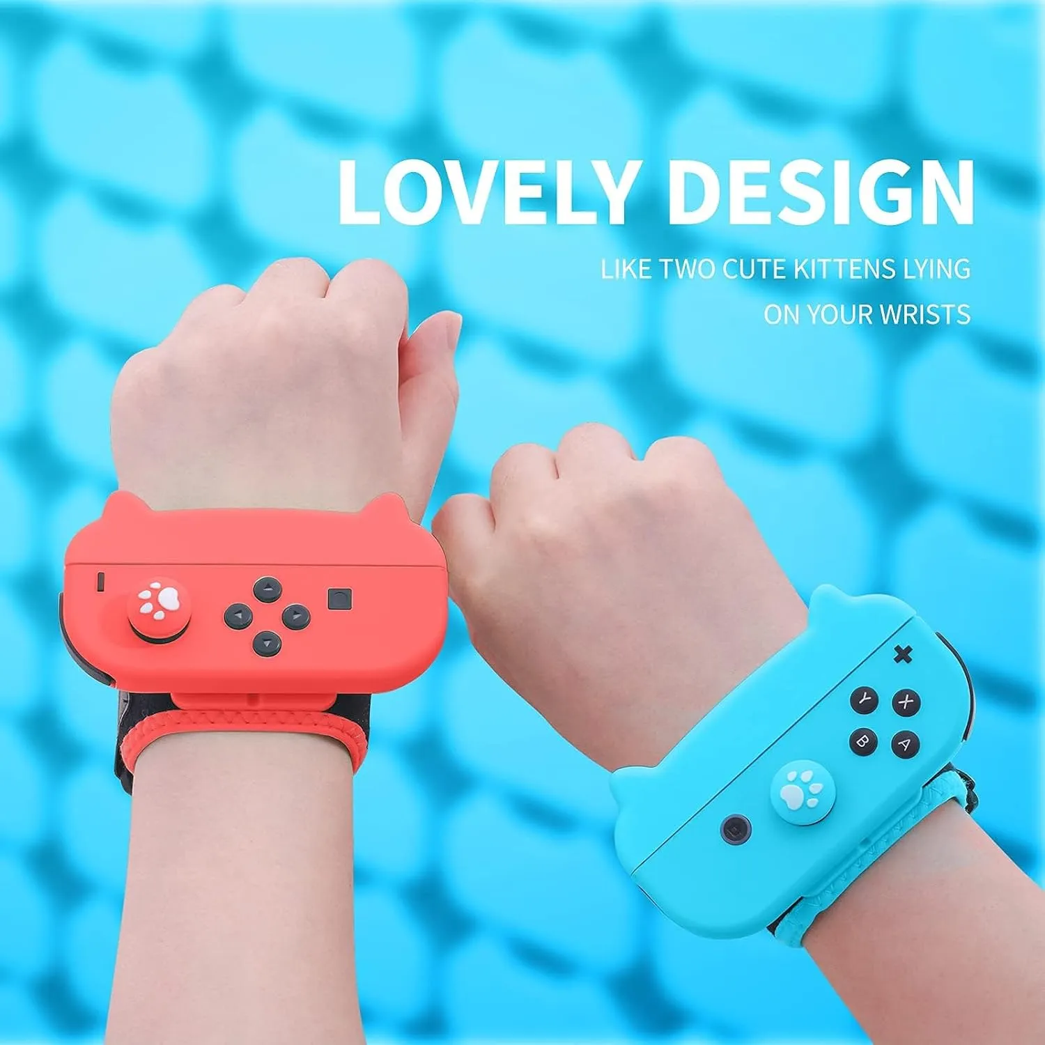 NANANINO Dance Switch Wristband, Wrist Bands for Dance Switch 2023 2022 2021 2020 2019, Adjustable Elastic Straps for Joy-Cons Controller (2 Packs for Kid)