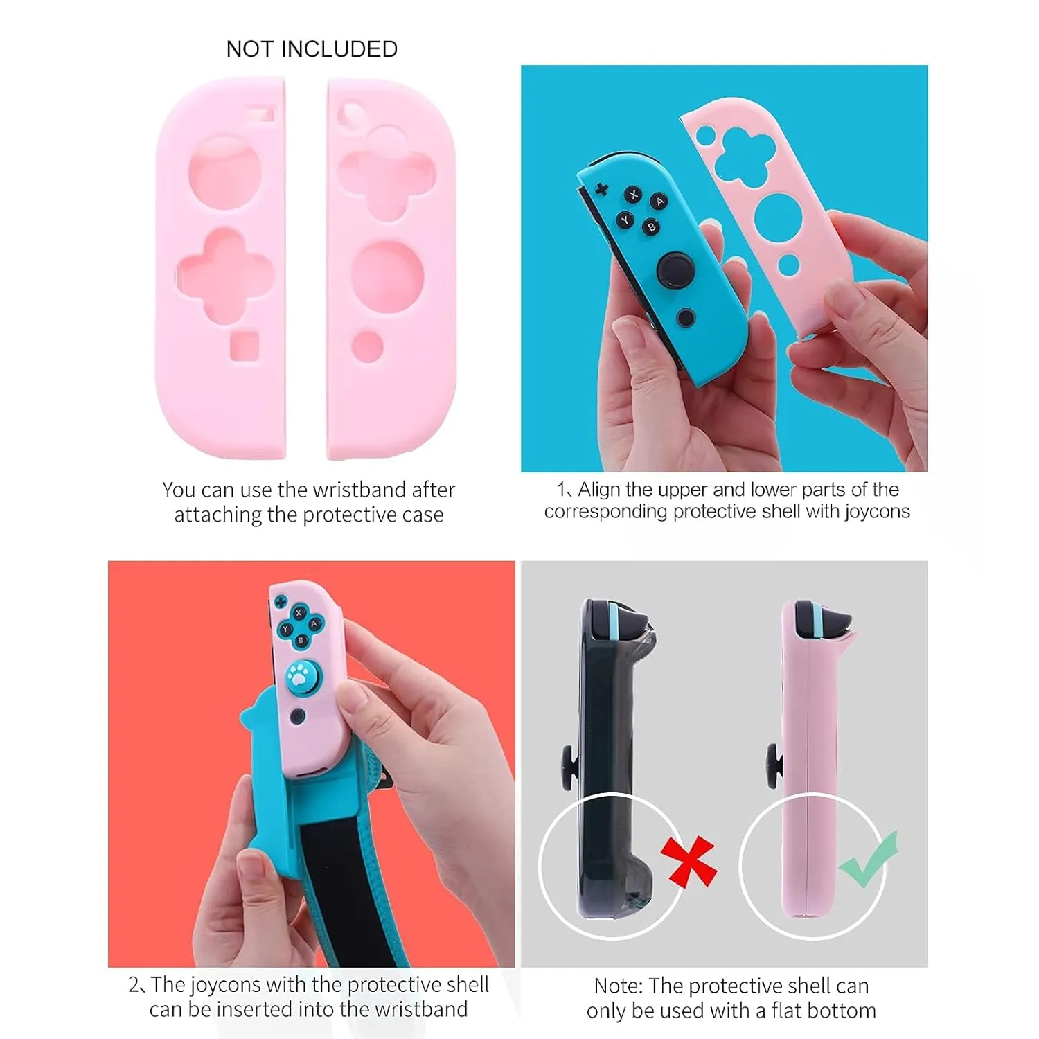 NANANINO Dance Switch Wristband, Wrist Bands for Dance Switch 2023 2022 2021 2020 2019, Adjustable Elastic Straps for Joy-Cons Controller (2 Packs for Kid)