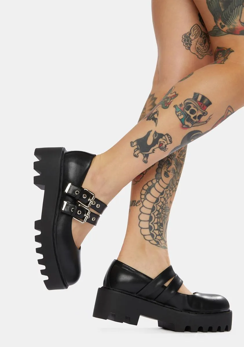 Night Sweetie Pie Platform Mary Janes