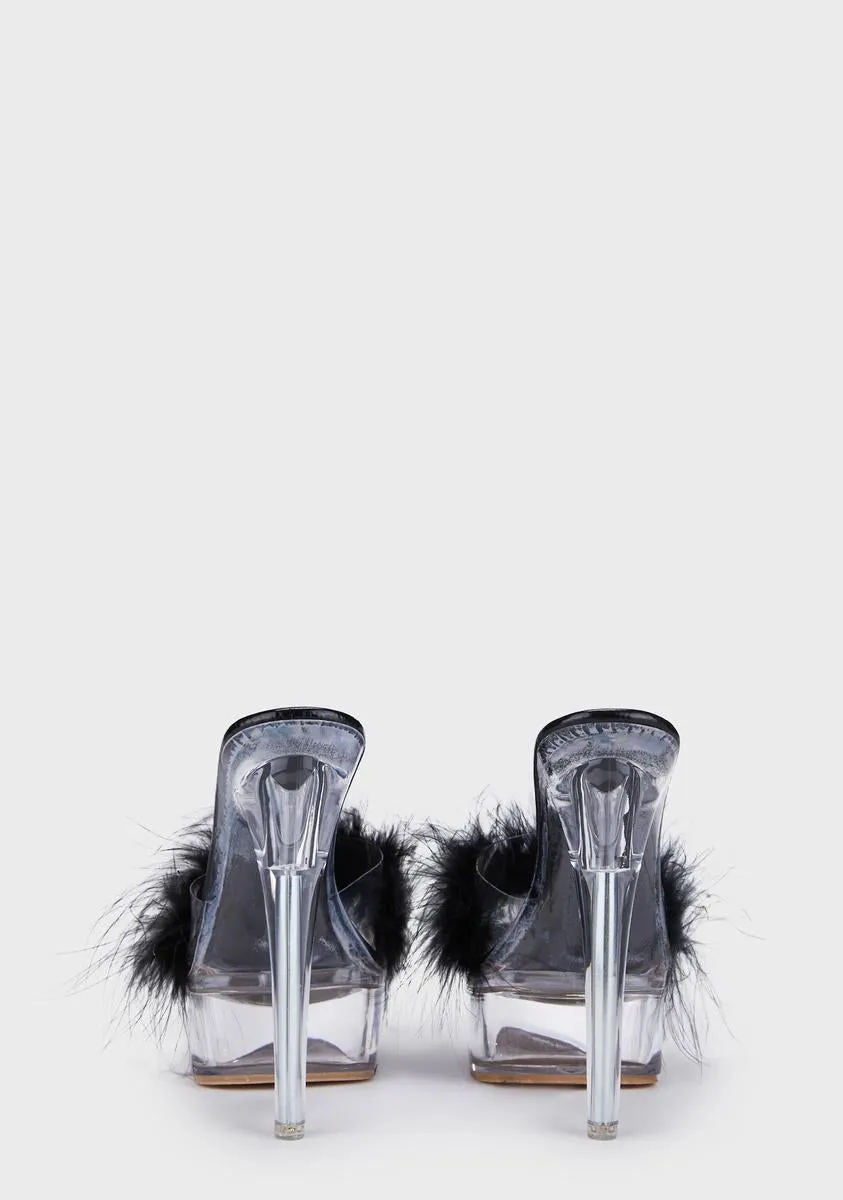 Night Walking Into Winter Platform Heels