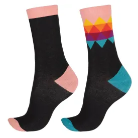 Pretty Polly Bamboo Knit Socks - Diamond 2 Pair Pack