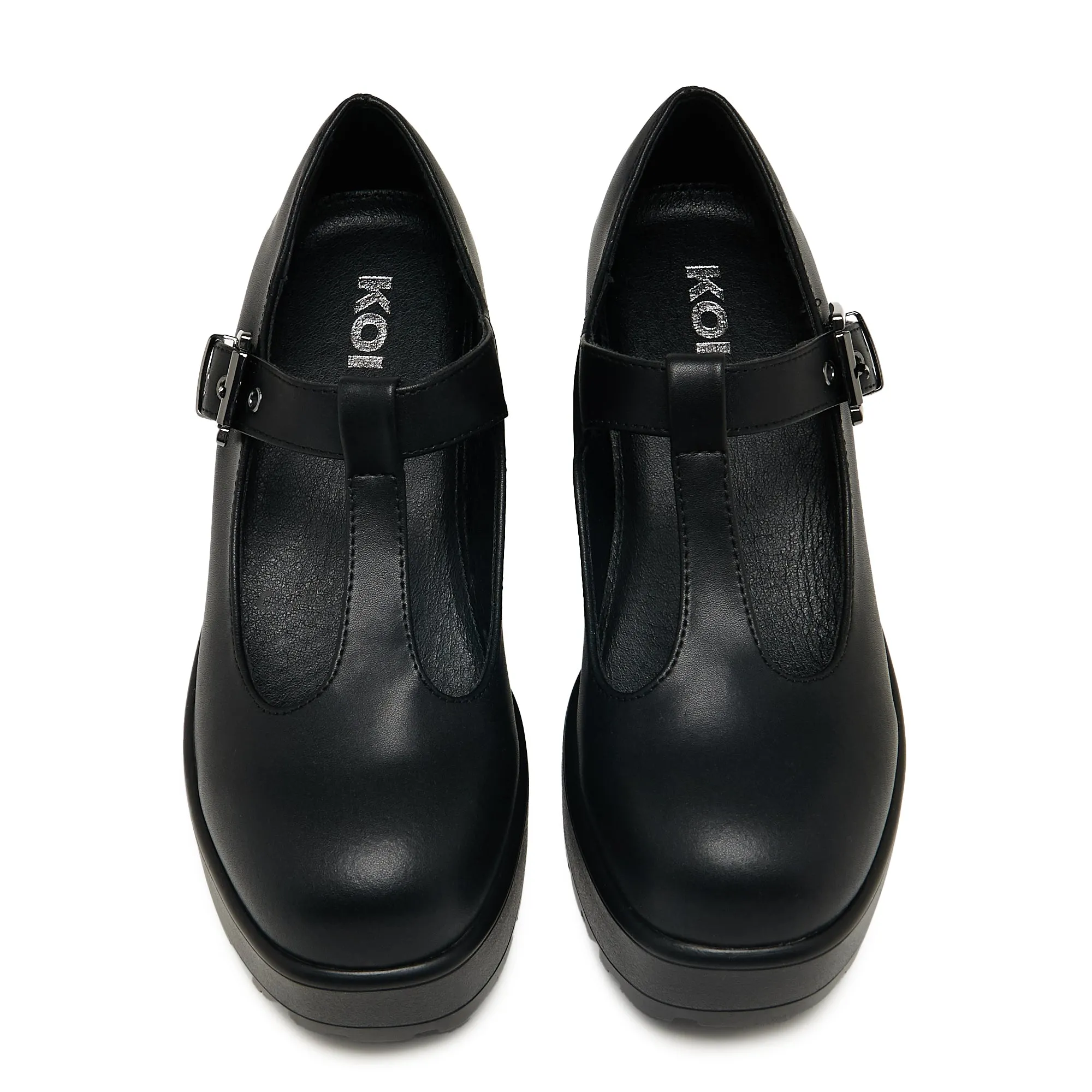 SAI Black Mary Jane Shoes 'Faux Leather Edition'
