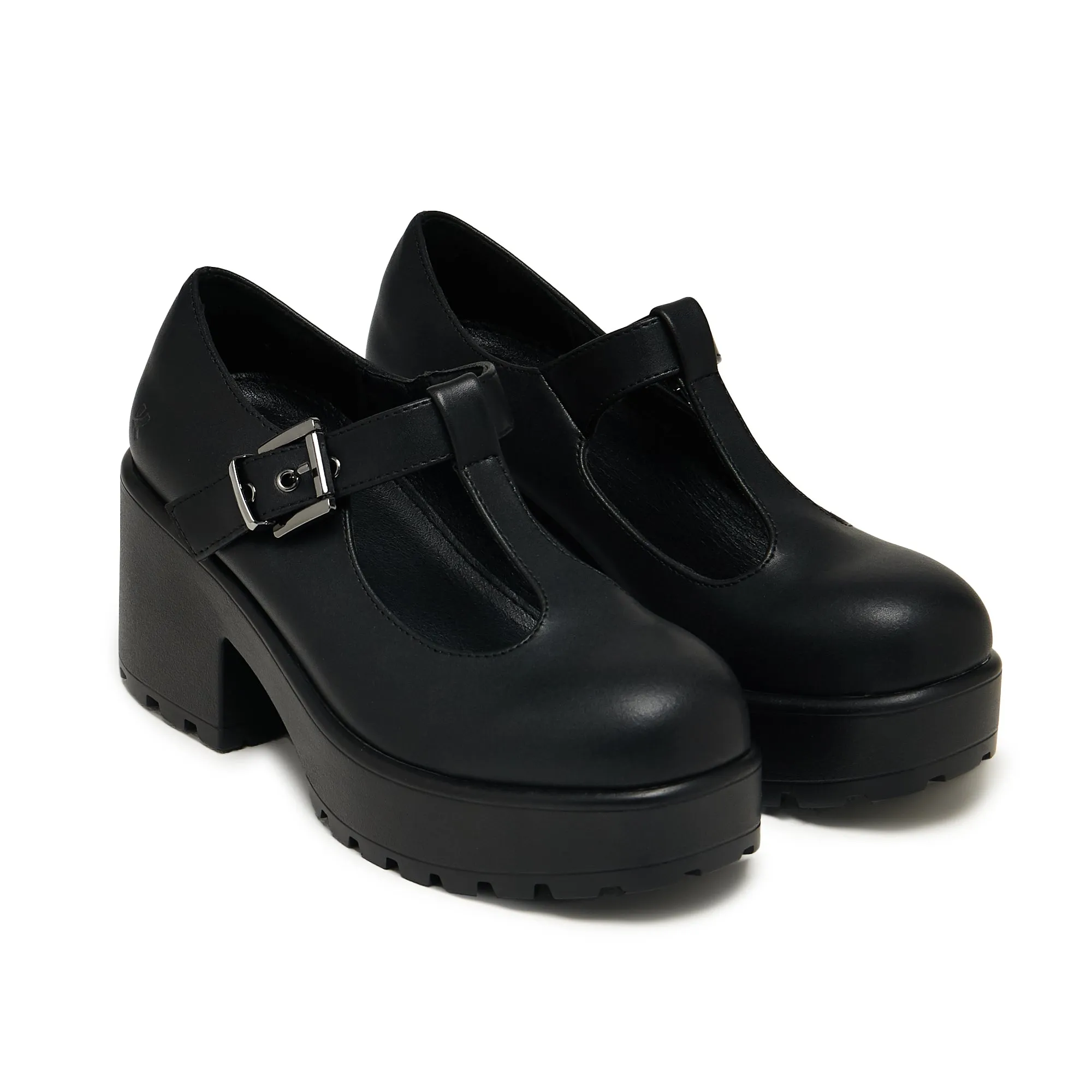 SAI Black Mary Jane Shoes 'Faux Leather Edition'