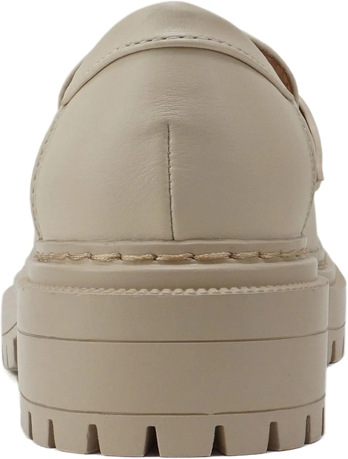 Soda Eureka ~ Women Slip On Platform Penny Loafer Lug Sole with Stitched Detail