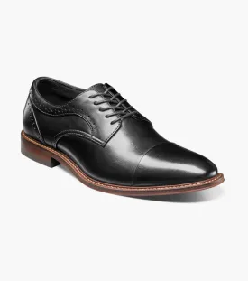 Stacy Adams Black Maddox Cap Toe Oxford Shoes