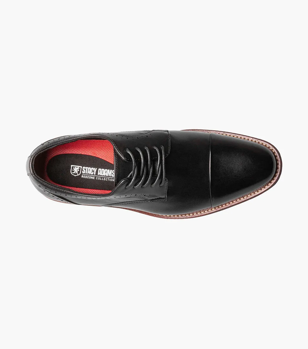 Stacy Adams Black Maddox Cap Toe Oxford Shoes