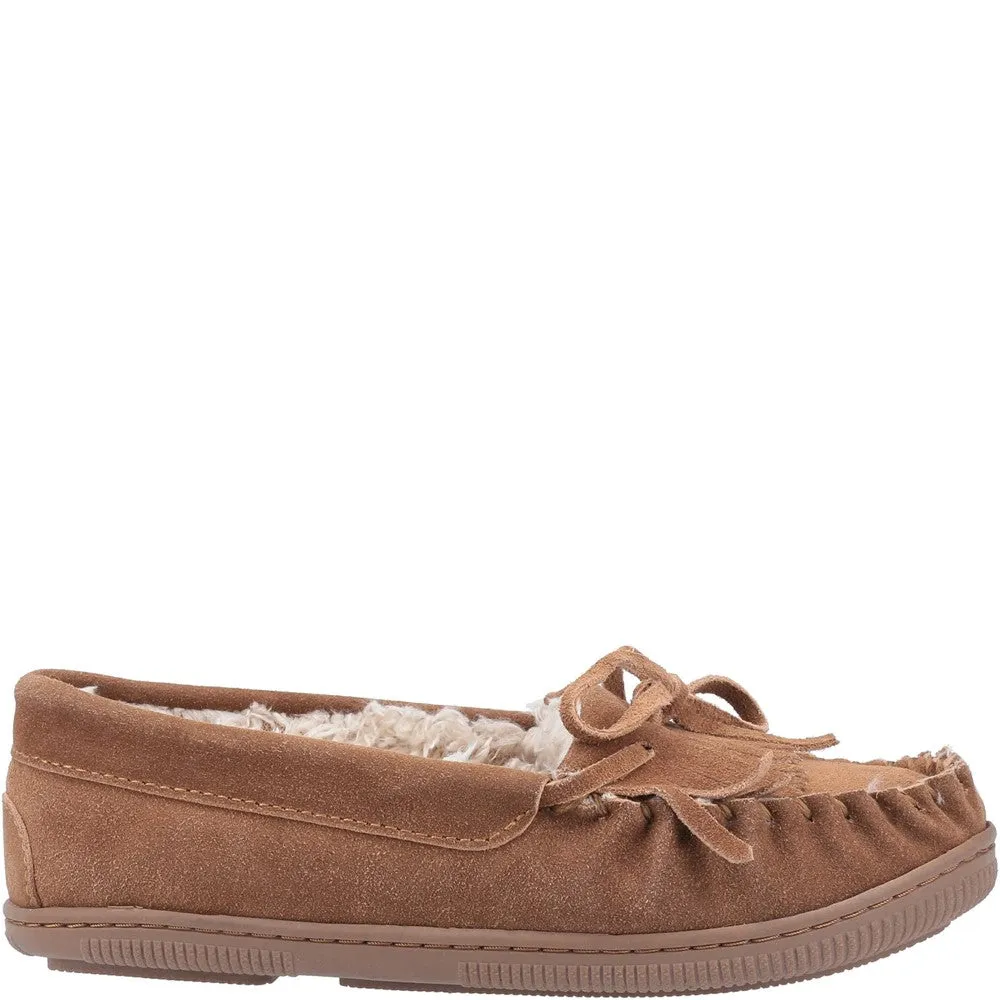 Tan Addy Suede Slippers