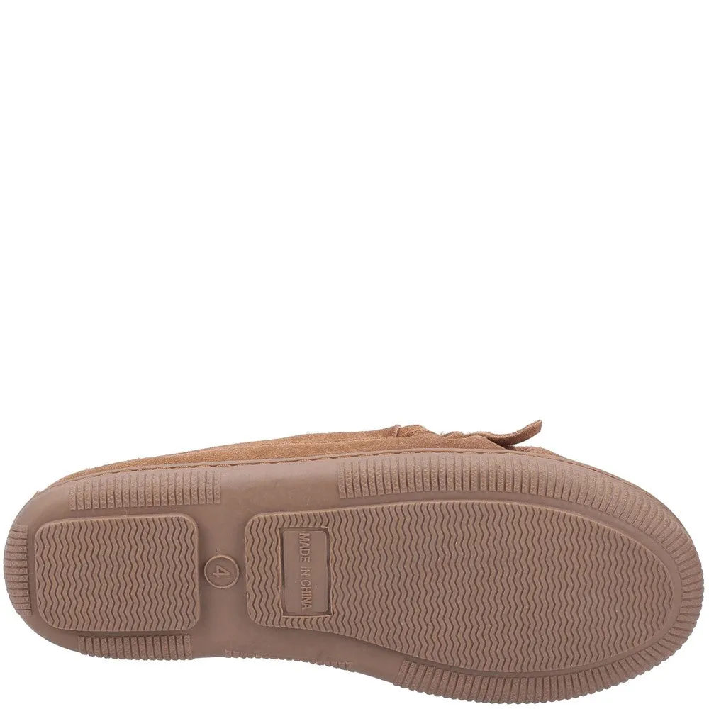 Tan Addy Suede Slippers
