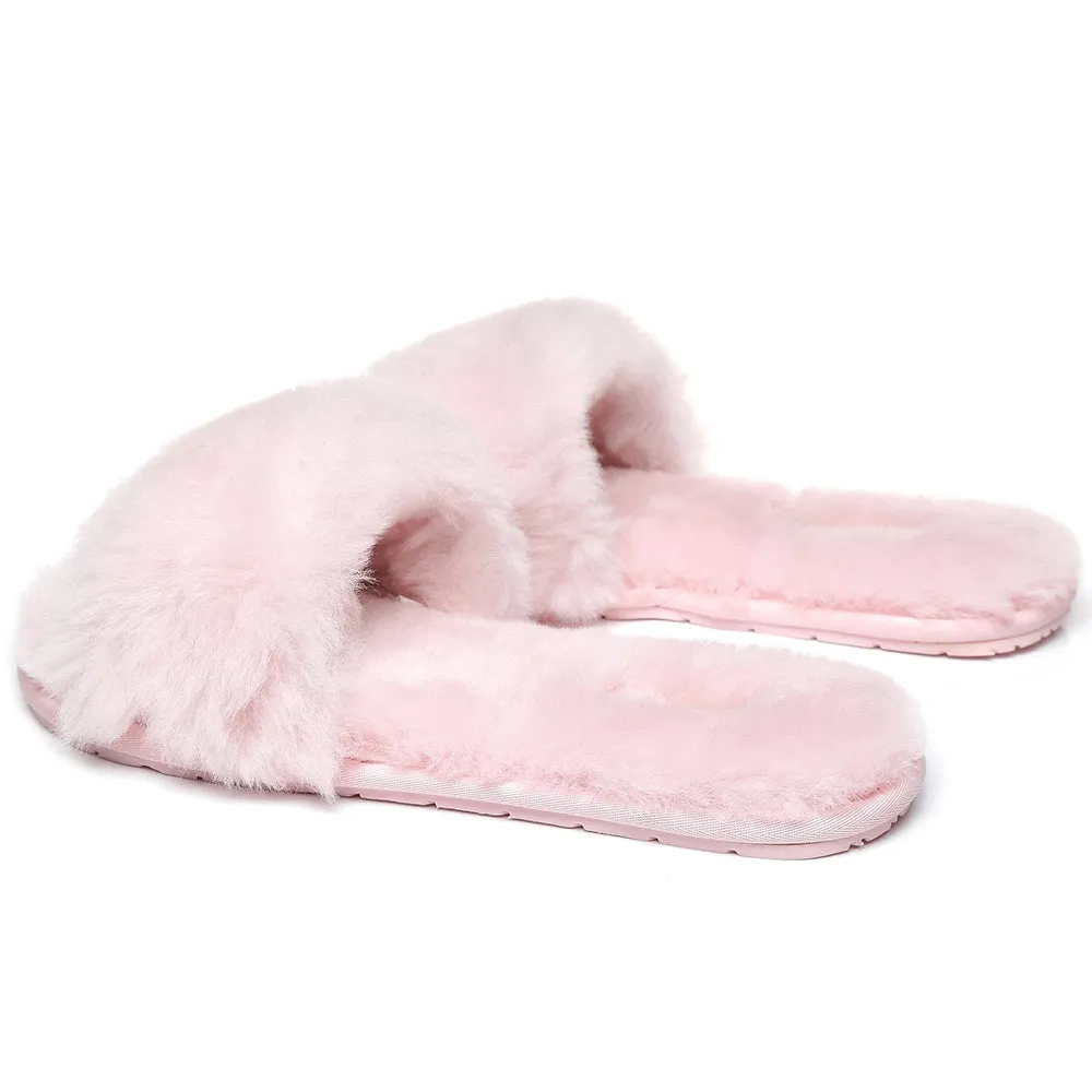 TARRAMARRA® Women Nala Fashion Sheepskin Fluffy Slides