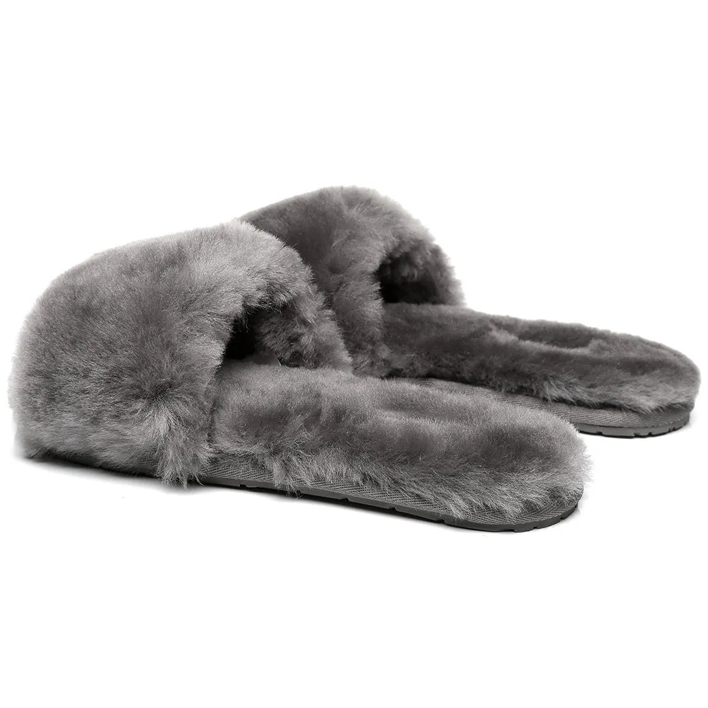 TARRAMARRA® Women Nala Fashion Sheepskin Fluffy Slides