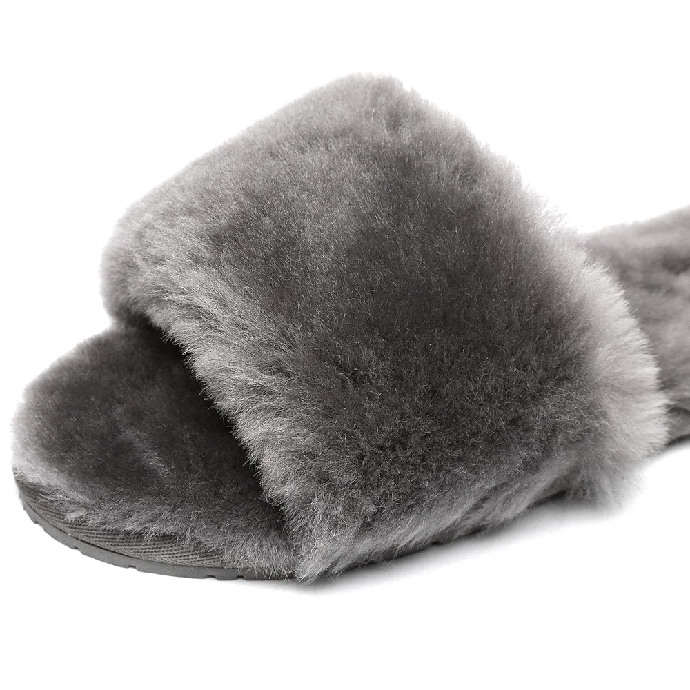 TARRAMARRA® Women Nala Fashion Sheepskin Fluffy Slides