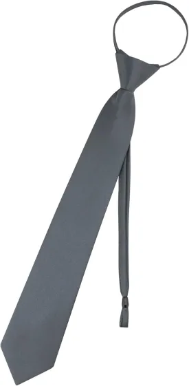 Vesuvio Napoli PreTied Men's Necktie Solid Color Mens Adjustable Zipper Neck Tie