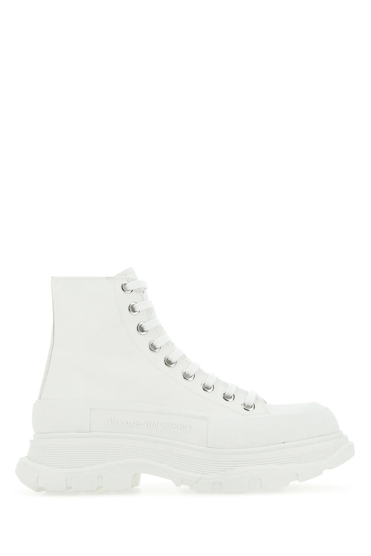 White canvas Tread Slick sneakers