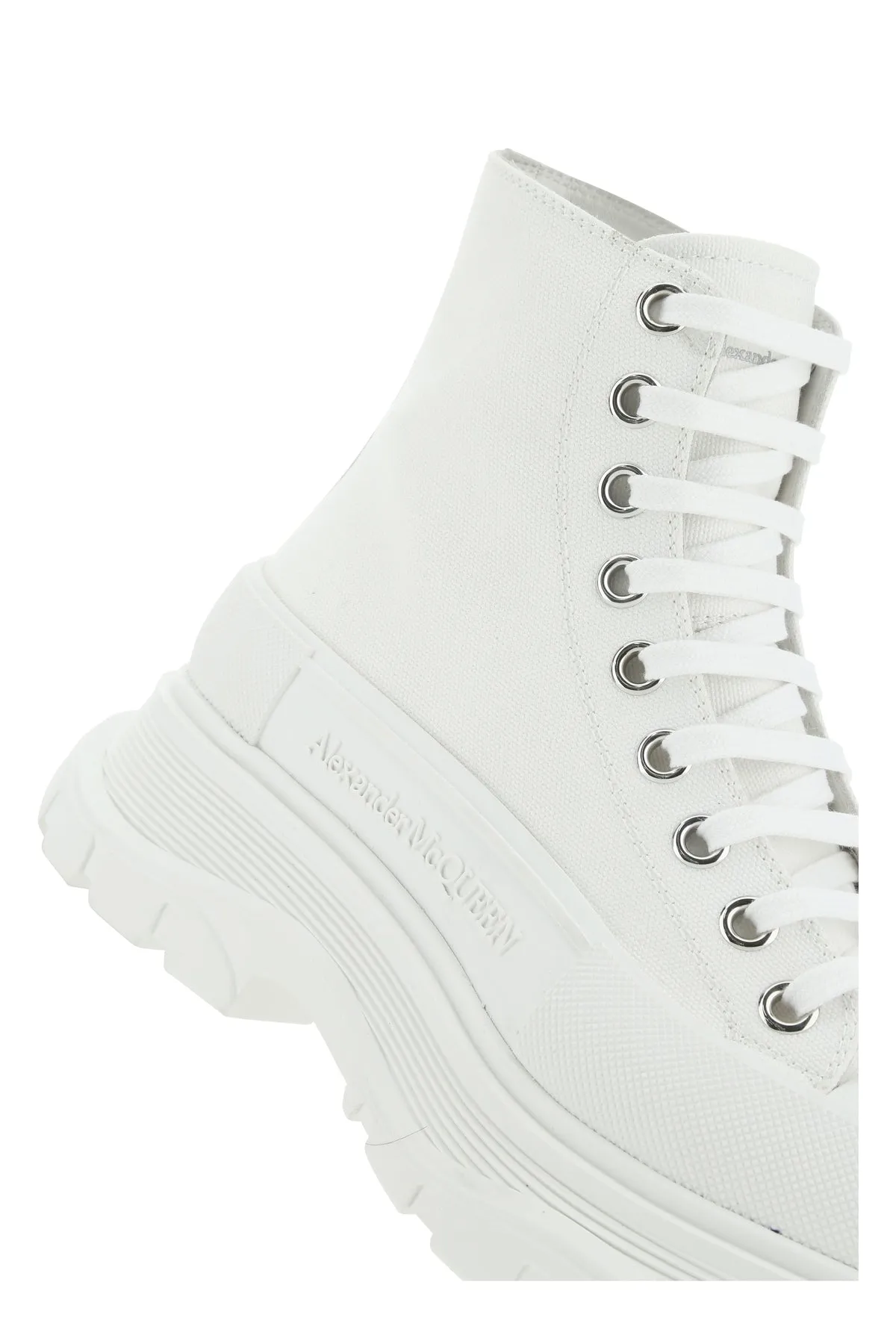 White canvas Tread Slick sneakers