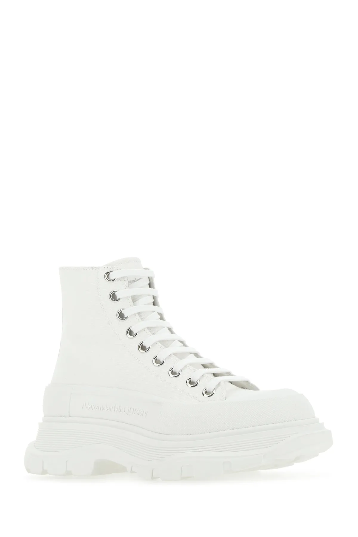 White canvas Tread Slick sneakers
