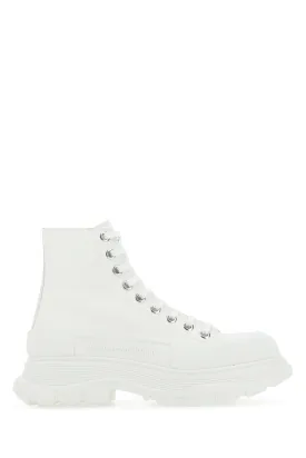 White canvas Tread Slick sneakers