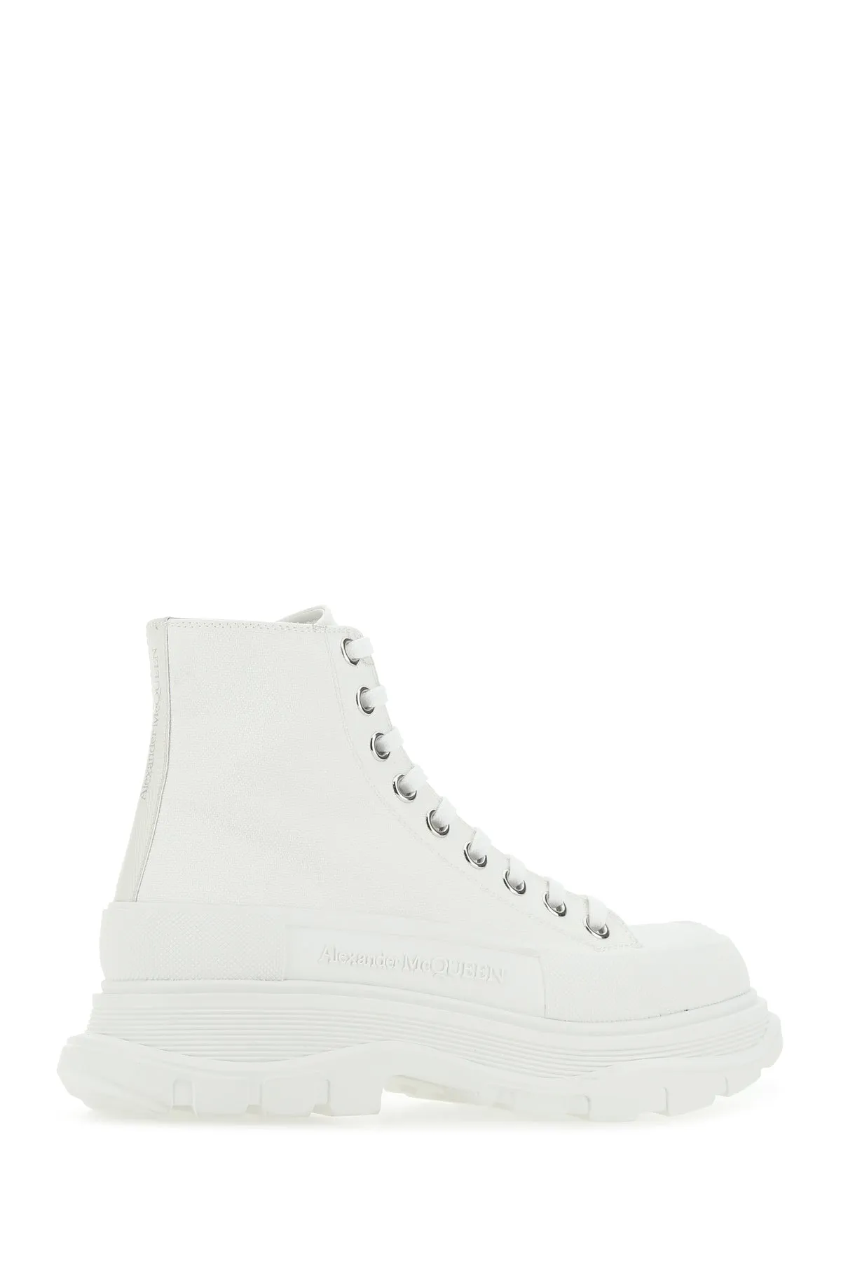 White canvas Tread Slick sneakers
